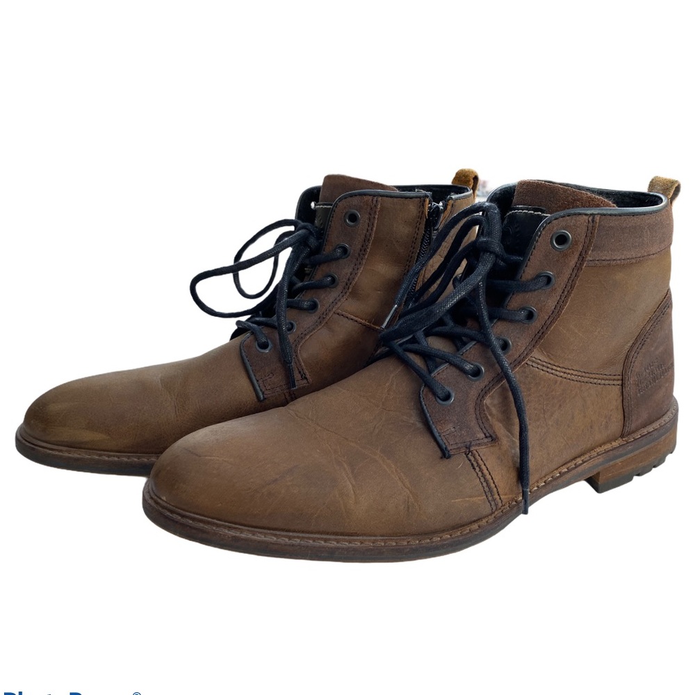 BULLBOXER Redmond Lace Up Leather Boots, Size 12